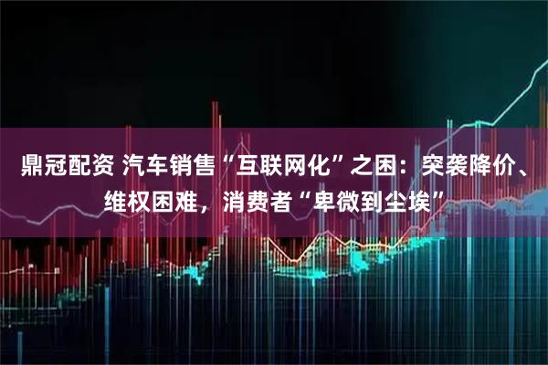 鼎冠配资 汽车销售“互联网化”之困：突袭降价、维权困难，消费者“卑微到尘埃”
