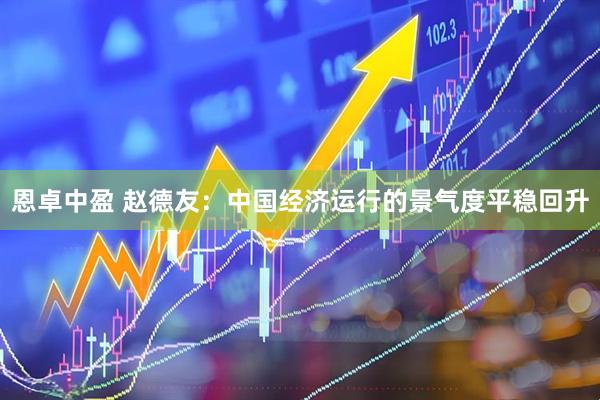 恩卓中盈 赵德友：中国经济运行的景气度平稳回升
